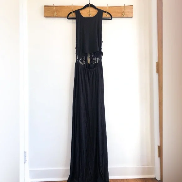 nordstrom black maxi dress Black Drape And Destiny Maxi Dress main image 1